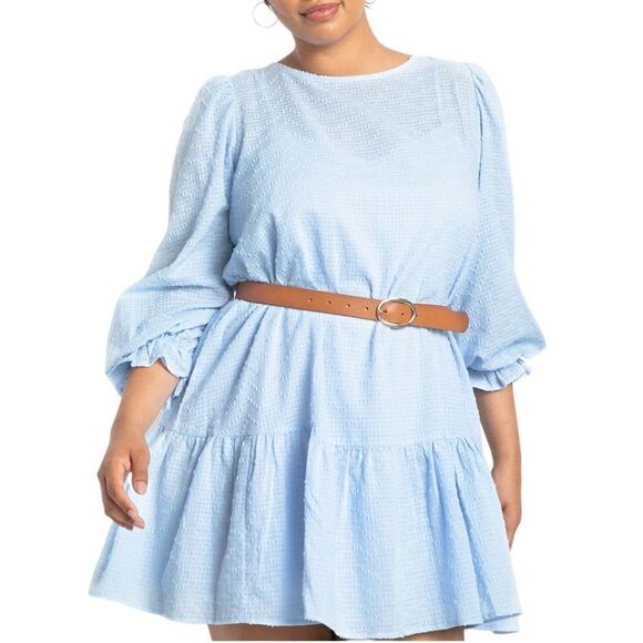 NWT ELOQUII Textured Cotton Easy Day Dress 16 - Picture 3 of 6